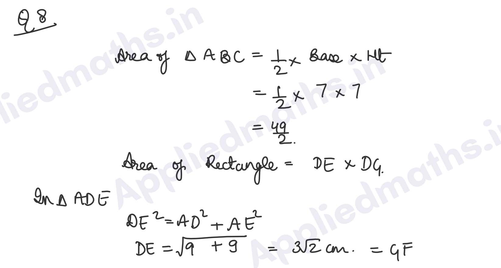 Class 11 Cbse Applied Maths Mensuration Exercise 4.1