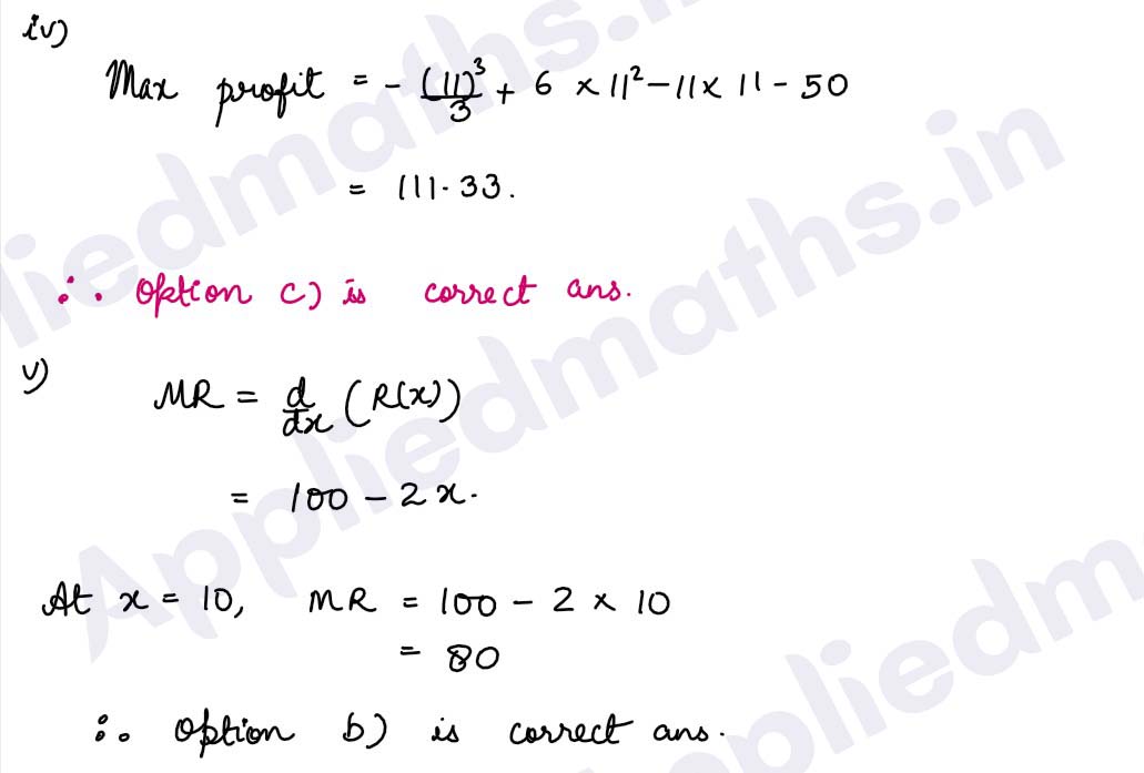 case study class 12 maths application of derivatives