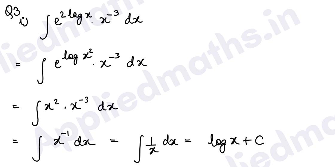 integrate e 2 * log x )) * x 3 dx